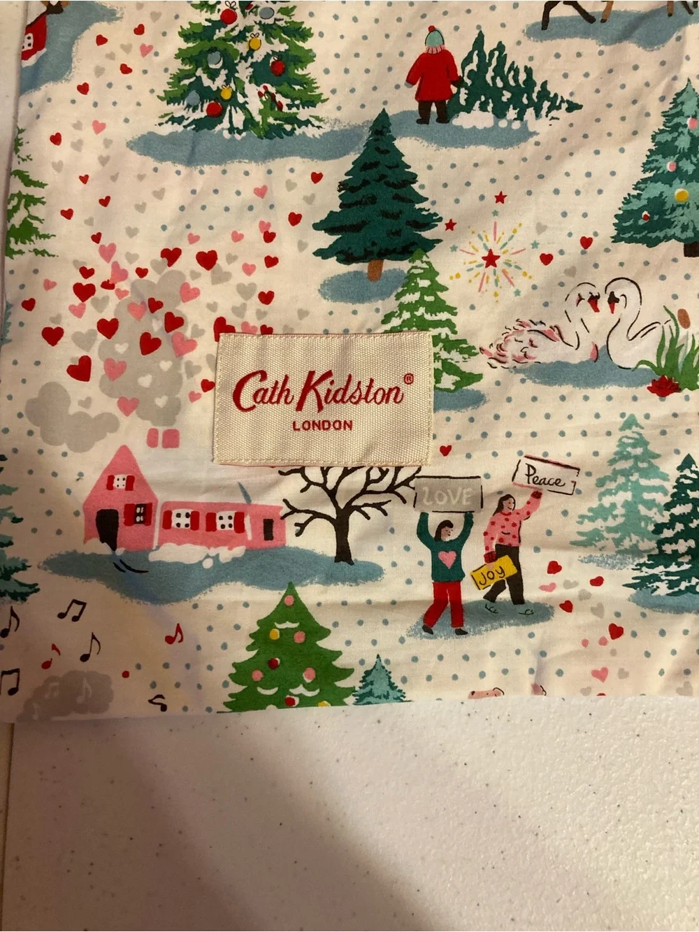 Cath Kidston Made In London PillowcaseHoliday Christmas Theme